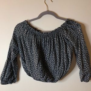 Brandy Melville Off-Shoulder Floral Top